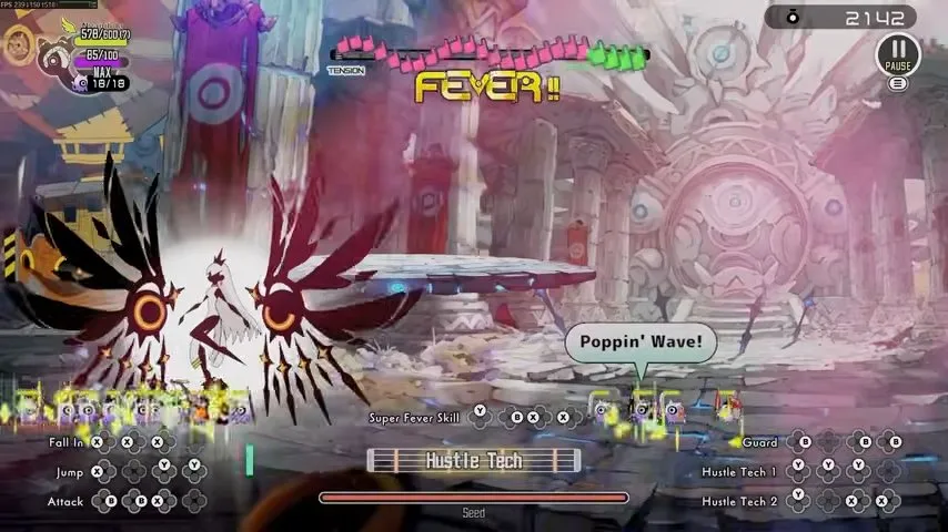 Ratatan bosses winged humanoid Seed with the named health bar